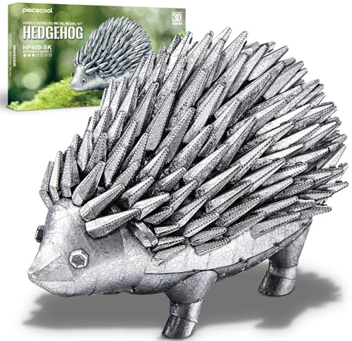 Piececool 3D pussel metall modellbygge gelgel, djurmodell 3D metallpussel för 340 rostfritt stål, helt metall, 1:1 återställa samling, födelsedagspresent, modellbyggsats vuxna, 22 delar