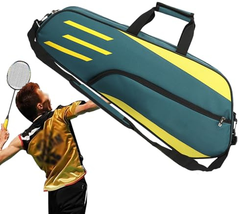 De Raqueta De Tenis - De Transporte Impermeable para Hombro, Capacidad De 3 Raquetas | Organizador De Racquetball Duradero, Creativo Y Duradero, Diseño Moderno, con Almacenamiento para