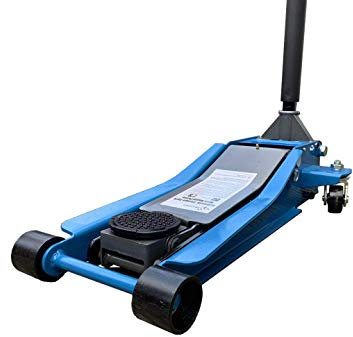 LiftMaster 3 Ton Heavy Duty Ultra Low Profile Steel Floor Jack with Quick Lift