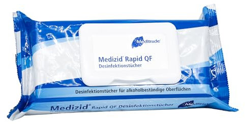 Meditrade Medizid® Rapid QF Desinfektionstücher 80 Tücher Flowpack