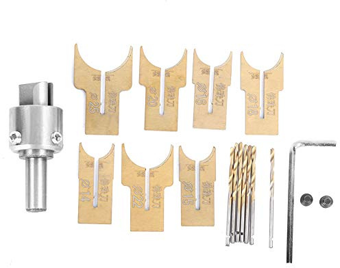 14-25mm Punte trapano per perline di legno Acciaio legato Creatore di perline di legno 18Pcs Perline Fresa a sfera Fresa perline Punte per router a sfera per braccialetti artigianali fai-te