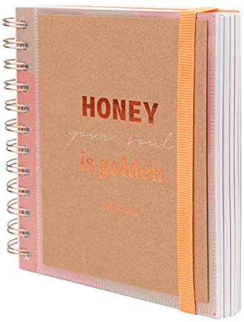 Grupo Erik Schulplaner 2021 2022 Kraft - Ringbuch Kalender 2021-2022 - Terminkalender 2021 2022 Tagesplaner Terminplaner, Braun, ADPM2107