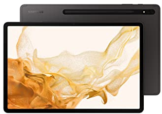 Samsung Galaxy Tab S8+ Android Tablet 12,4 Zoll WLAN RAM 8GB 128GB Tablet Android 12 Graphite [Italienische Version] 2022