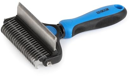 Shires Equestrian Ezi-Groom Tidy Up Comb (Blue)