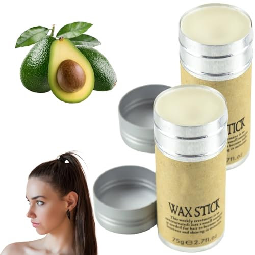Cera para el Cabello, Barra de Cera, 2 Piezas, Hair Wax Stick