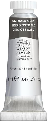 Winsor & Newton 0105428 Professional Watercolour - Ostwald Grey, 14 ml tub - akvarellfärg, livfulla färger i konstnärskvalitet, hög färgglans och ljusstyrka, ljusäkta