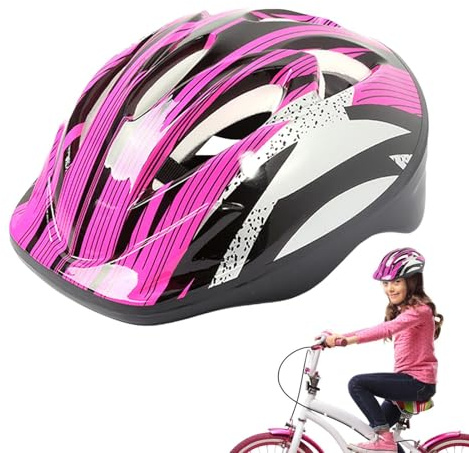 Buerfu Caschi per bambini – Regolabile antiurto Skate Safety Gear, confortevole, leggero, traspirante, cappello rigido di sicurezza per bambini da 3 a 8 anni ragazzi ragazze scooter ciclismo