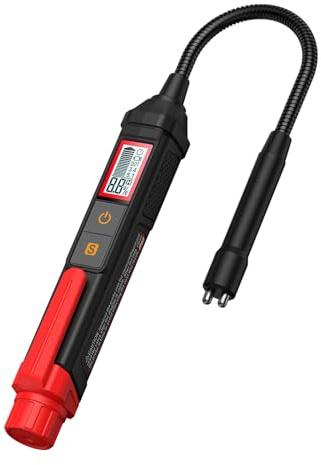KKnoon Brake Fluid Liquid Tester Car Brake Liquid Digital Tester Sound Light Alarm for DOT3/DOT4/DOT5.1 Accurate Oil Quality Check Pen