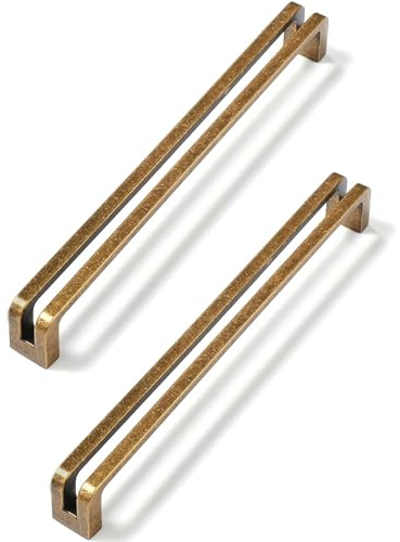 SYZOW 6 st Antik Mässing Köksskåphandtag Antik Mässing Köksskåp Handtag 160mm Möbelhandtag