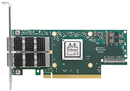 Mellanox ConnectX-6 VPI MCX653106A-ECAT - Single Pack - network adapter - PCIe 4.0 x16-100Gb Ethernet / 100Gb Infiniband QSFP56 x 2