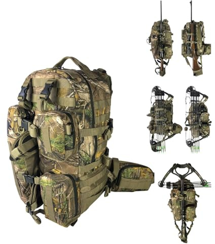 FIELDCRAFT Hunting Backpack Daypack for Rifles, Bows, Crossbows, Muzzleloader, Hunting, Hiking, Archery, Blackpowder, Outdoors Expeditionary Alpha Pack