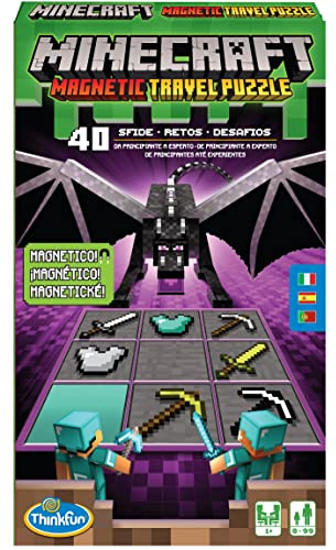 ThinkFun Minecraft 76435 - Gioco di logica da viaggio per bambini a partire dagli 8 anni, per risolvere logica e problemi, multicolore