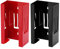 CASOMAN 2PCS Magnetic Glove Dispenser, Black & Red, 8LBS Capacity, Wall Mount, Box Holder