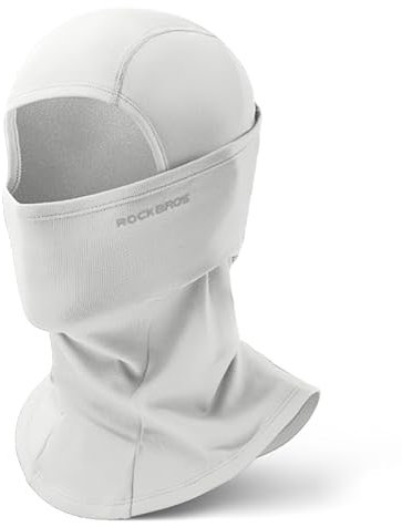 ROCKBROS Sturmhaube Balaclava Skimaske Winddicht Warm für Fahrrad Ski Motorrad Winter Unisex Einheitsgröße, Weiß
