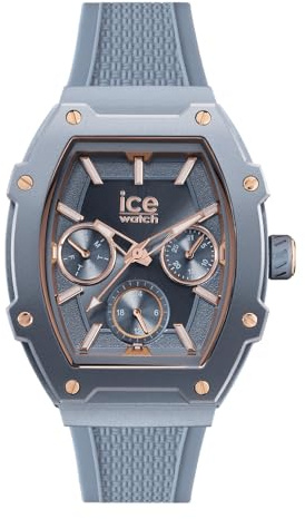 ICE-WATCH - Ice boliday Horizon Blue - Montre Bleue pour Femme avec Bracelet en Silicone - 022867 (Small)