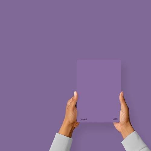 Hemway Amethyst Purple Peel & Stick Sample Interior Paint | A5 Accurate Colour Swatch, Mess-Free Alternative to Paint Tester Pots, Easy To Use, Eco-friendly, for Kitchen Bathroom Living Room