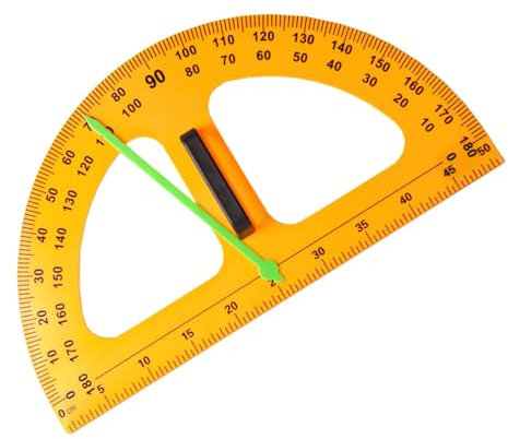 Transportador de ángulos para pizarras blancas, transportador de ángulos para profesores - Herramienta de enseñanza de matemáticas, gran diseño digital, gran pizarra, transportador de ángulo