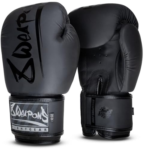 8 Weapons Unlimited 2.0 Boxing Gloves Matte Black