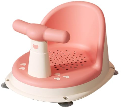 Chaise de Douche Bébé, Siège De Bain Antidérapant Pour Bébé Avec Support De D-o-s-s-i-e-r Réglable Et Ventouses Sécurisées, Chaise De Bain Bebe 6-18 Mois Pour Baignoire, 36.5 x 29 x 20 cm