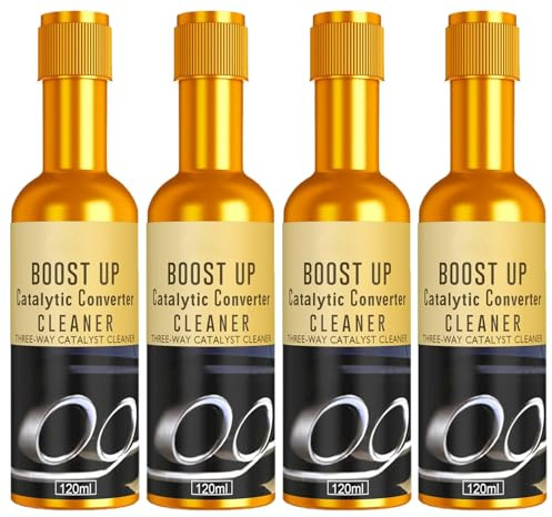 4 unidades de limpiador catalizador, práctico limpiador instantáneo de escape de coche, limpiador turbocompresor de motor, limpiador catalizador adecuado para gasolina, diésel, híbrido, 120 ml