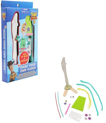 Just Play Disney Pixar's Toy Story 5 Make Your Own Karen Craft Kit for Kids, DIY Arts & Crafts Activity Set with Stickers & Accessories, Creative Toy Gift, Ages 3+