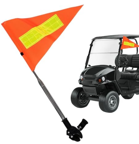 Genérico Banderas De Bicicleta con Mástil para Mayor Seguridad, Banderas De Seguridad para Bicicletas, Triangular Banderín De Señalización, Bike Railer Flags, Retráctiles para Bicicleta