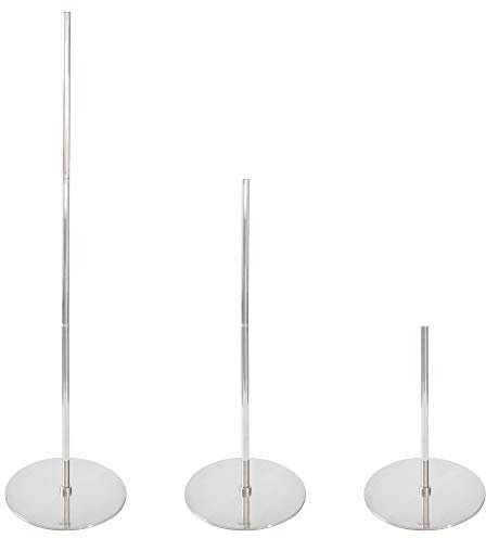VASNER MFS3 Standfuß Heizstrahler – Stativ Ständer Edelstahl, 3 Höhen verstellbar: 78-189 cm, Teleskopständer für Stand-Heizstrahler schwenkbar, für Appino 20 / BEATZZ Teras X20 SlimLine X20