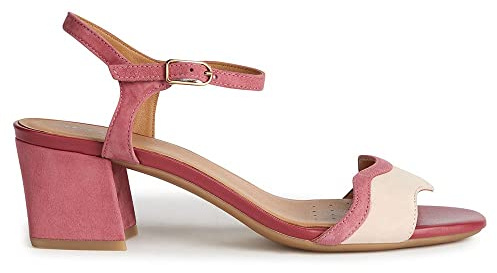 Geox Sandalo da donna D New Eraklia 50, Ciclamino Nudo, 38 EU