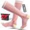 Rahhint 2 Paar Skisocken aus Merinowolle für Herren, Damen und Jugendliche, Kompressions-Snowboardsocken, Kniehohe, Dicke Thermosocken für Kaltes Wetter, Atmungsaktiv, Schnell Trocknend, Größe 35-51