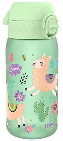 Ion8 Borraccia per Bambini, 350 ml, a Prova di Perdite, Facile da Aprire, Serratura Sicura, Lavabile in Lavastoviglie, Senza BPA, Maniglia per il Trasporto, Facile Pulizia, Lama