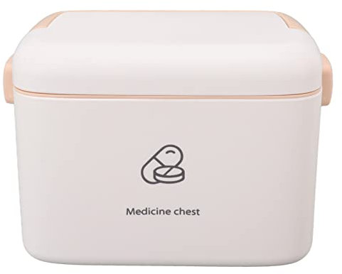 Luqeeg Scatola di Conservazione dei Medicinali, Contenitore per Kit di Pronto Soccorso, Organizzatore di Scatole di Medicina per la Famiglia di Grandi Dimensioni (Tipo B)