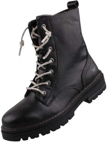 MUSTANG Damen Stiefelette gefüttert Schwarz EU 39