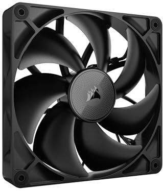 Corsair iCUE Link RX140 Ventilador PWM de 140 mm - Rodamiento de Cúpula Magnética - Ventilador Único - Negro