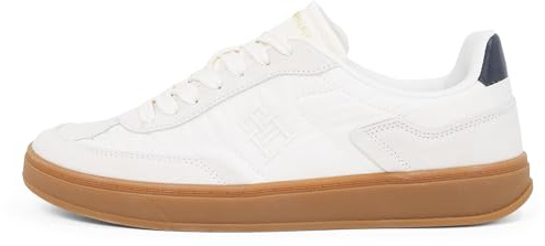 Tommy Hilfiger Donna Sneakers Court Heritage Profilo Basso, Avorio (Ancient White), 40