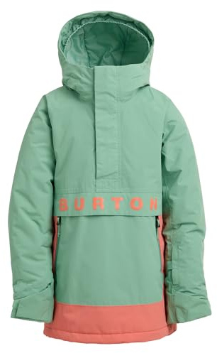 Burton Kids' Frostner 2L Anorak Jacket – Soft Sage/Peach Echo, S