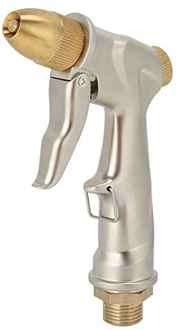 Respicefinem Högtrycksvattenspruta Spruthuvud Rengöringsmunstycke För hotellrestaurang Kök Golv Snabbkoppling Mässingslegering Konstruktion Flera sprutlägen Effektivt vatten (A golden spray gun (4