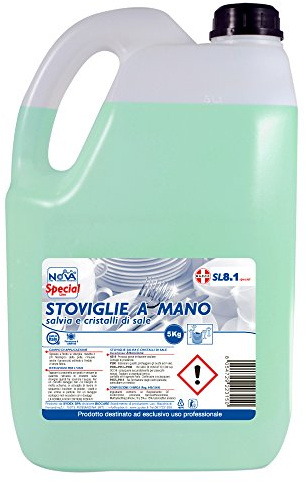 SGWEB Professional Linea Nova SL8.1-5 Detergente Piatti a Mano Concentrato, Tanica da 5 kg