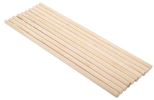 pinne, 10 st 30 cm långa gör-det-själv träkonstpinnar dymlingar stångstavar(10mm x 30cm)
