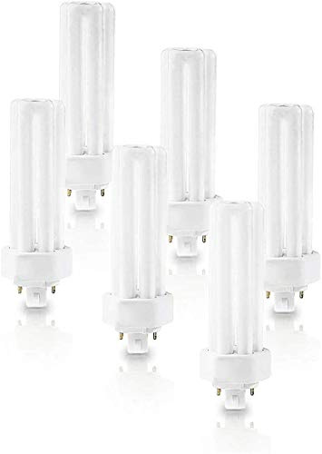 (6 Pack) plt-42 W 841, 4 pin, GX24q-4, 42 W Triple tubo fluorescente compacta, luz bombilla