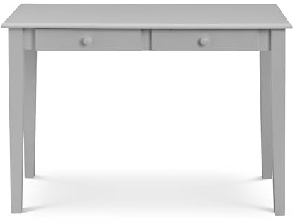 Julian Bowen Grey Carrington Desk - Sleek and Modern Workspace Solution for Home Offices