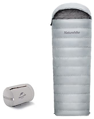 Naturehike Daunen Baumwolle Schlafsack,Leichter Kompakt Umschlag Schlafsack für Erwachsene Kleines Packmaß Deckenschlafsack Tragbar Schlafsack Outdoor Camping,670 FP
