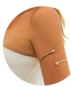 Braccialetto sexy a forma di goccia d'acqua per la parte superiore del braccio, aperto, regolabile, in metallo, per bikini, bracciale estivo, da spiaggia, gioiello per il corpo da donna, Medium, Lega