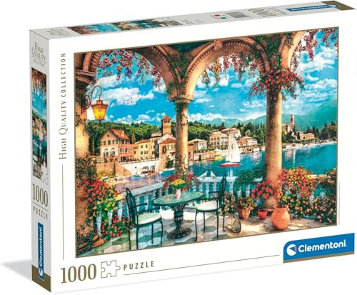 Clementoni - Puzzle 1000 Pezzi per Adulti e Ragazzi, Collection, Tema Lago di Como, Idea Regalo Uomo e Donna Made in Italy, 70x50 cm, 39880