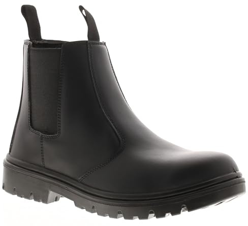 Tradesafe Dealer S1P SRA Steel Toe Chelsea Boots - Slip-On, Puncture-Resistant Midsole & Non-Slip Sole