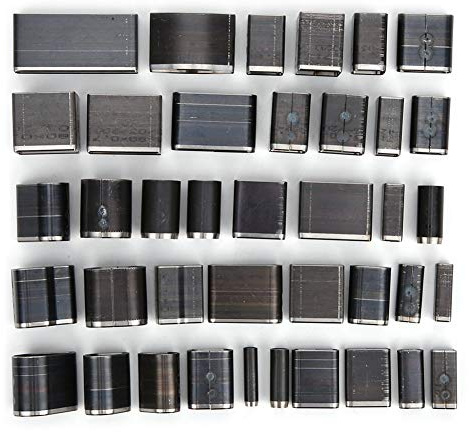 CFTGIW Set di Punzoni per Fori Cavi da 39 Pezzi Set di Perforatori per Cintura in Pelle Corta Ovale Rotondo Quadrato Diverso Prodotto con Materiale di Alta qualità, Dimensioni Rotonde 39 Diverse