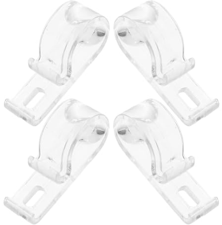 IDEANATEGRATE Ganci Ferma Corda per Tende a Rullo in Pom, 4 Set, Facile Installazione e Fissaggio Sicuro per Tapparelle e Tende da Finestra