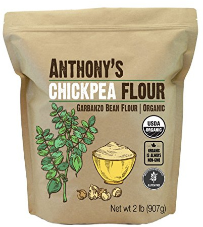 Anthony's Organic Chickpea Flour, Garbanzo Bean Flour, 2 lb, Gluten Free, Non GMO