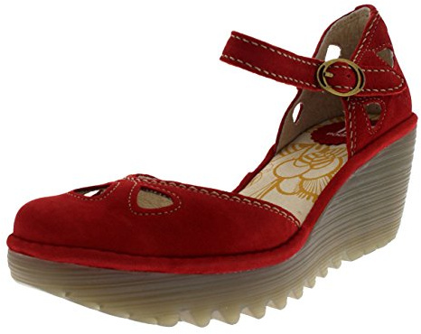 Fly London Femme Yuna Escarpins Bout fermé, Rouge (Lipstick Red), 39 EU