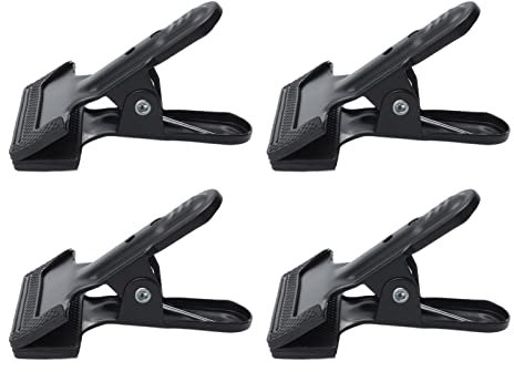 4Pezzi Morsetto a Molla per Impieghi Gravosi, Lavorazione del Legno Una Clip in Metallo Antiscivolo Morsetto a Molla a Bocca Larga per Fondali in Studio Fotografico Sfondi per La Lavorazione del Legno