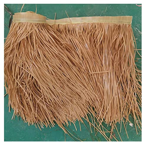 YYXDMFY Plastic Simulation thatch roof Decoration Garden Scenic Wooden House Artificial thatched Pavilion PVC Fake Straw Plastic Simulation thatch Man-Made Thatch (Color : Color 8, Size : 0.5x7m)